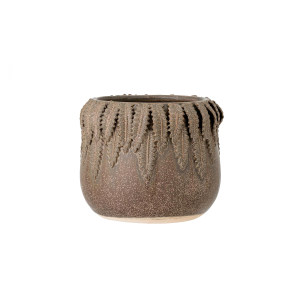 Eloi Flowerpot, Brown, Stoneware花瓶