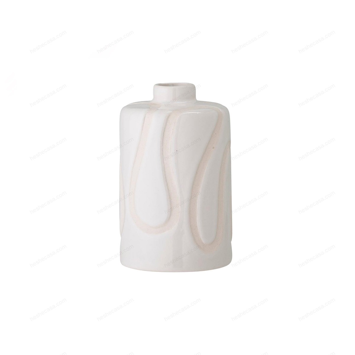 Elice Vase, White, Stoneware花瓶