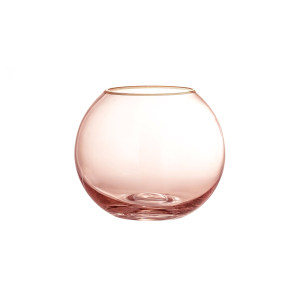 Nelie Vase, Rose, Glass花瓶