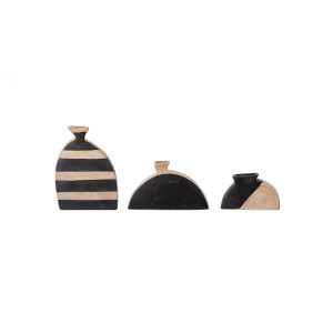 Nezha Vase, Black, Terracotta花瓶