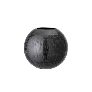 Torvald Vase, Black, Metal花瓶