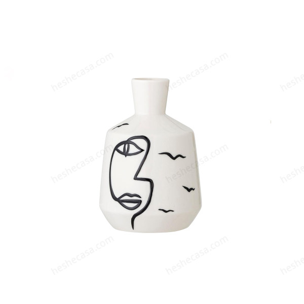 Norma Vase, White, Stoneware花瓶