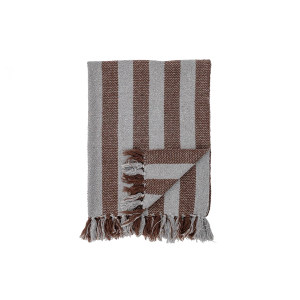 Nann Throw, Brown, Recycled Cotton 毯子