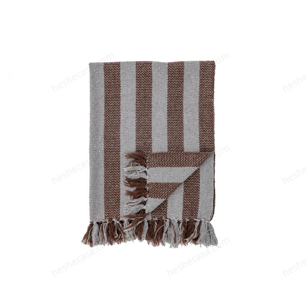 Nann Throw, Brown, Recycled Cotton 毯子