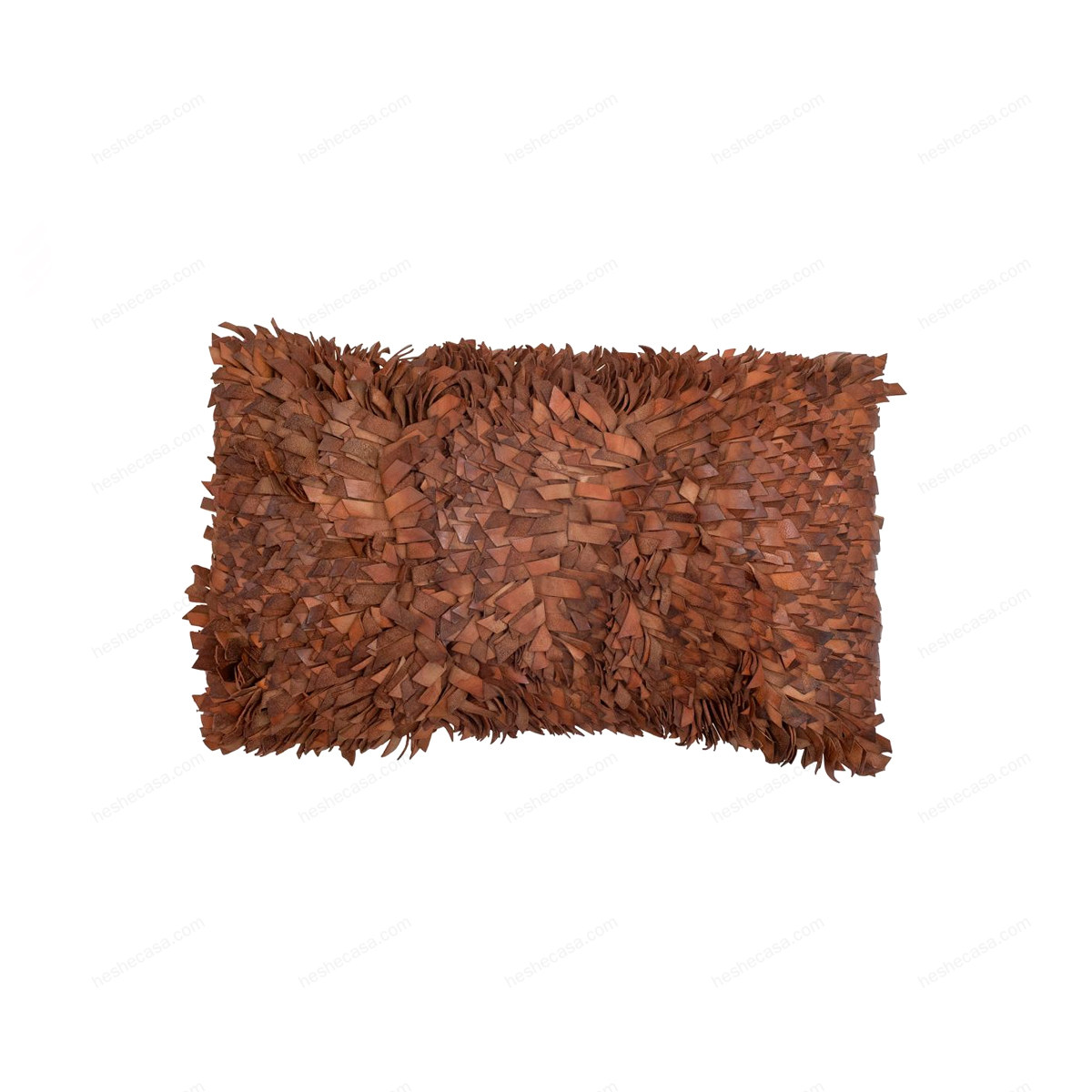 Serah Cushion, Brown, Leather靠垫