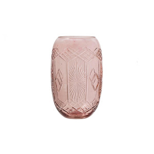 Nuru Vase, Rose, Glass花瓶
