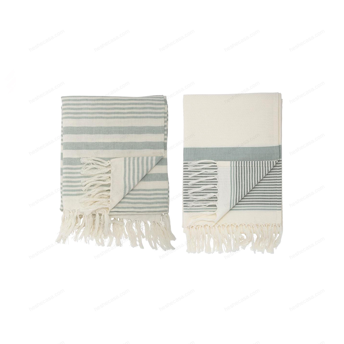 Loke Towel, Green, Cotton 毛巾