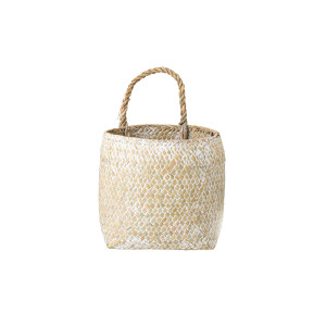 Riva Basket, White, Seagrass 收纳篮