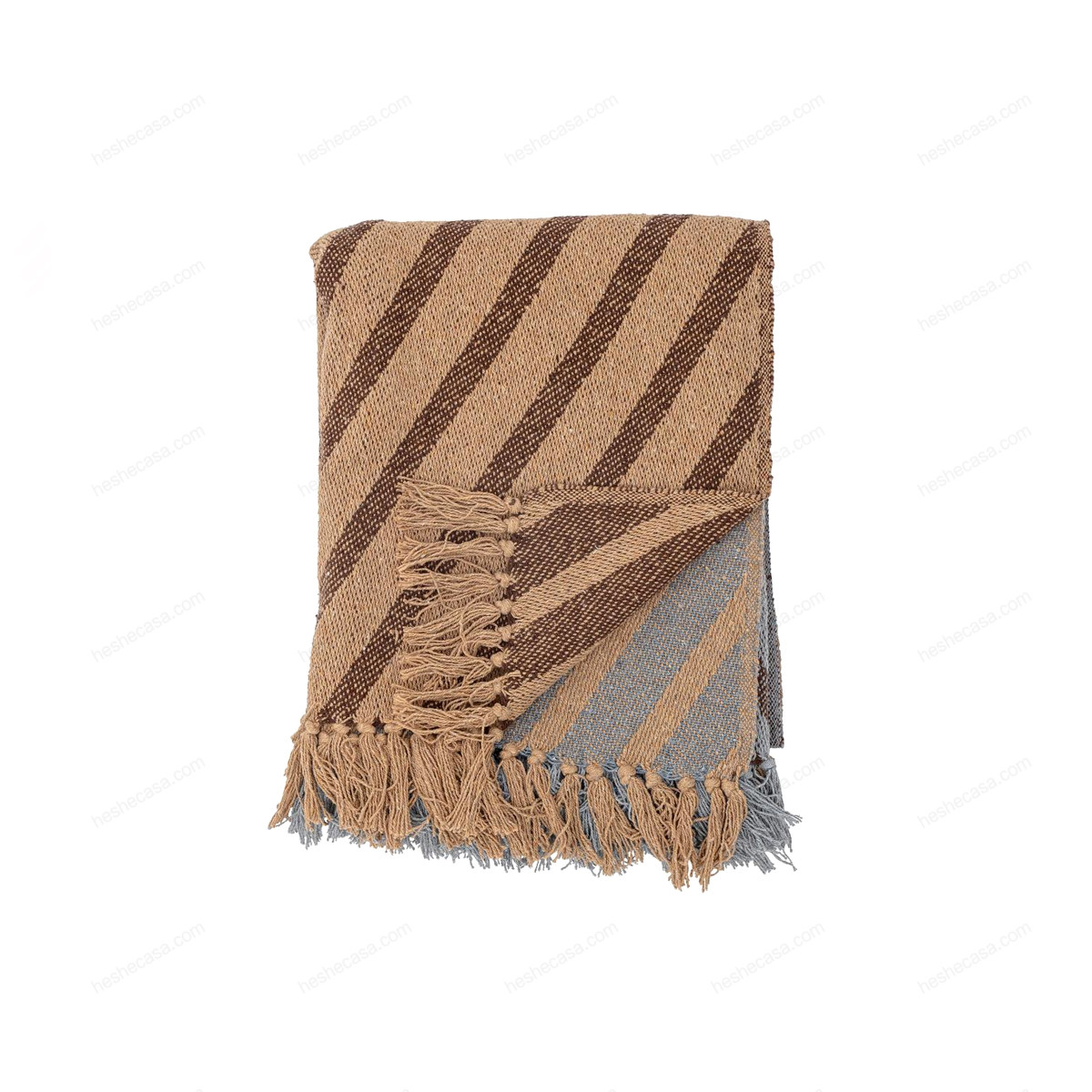 Paw Throw, Brown, Recycled Cotton 毯子