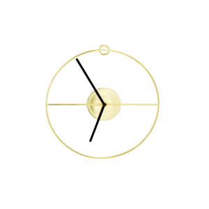 Selin Wall Clock, Gold, Metal钟表