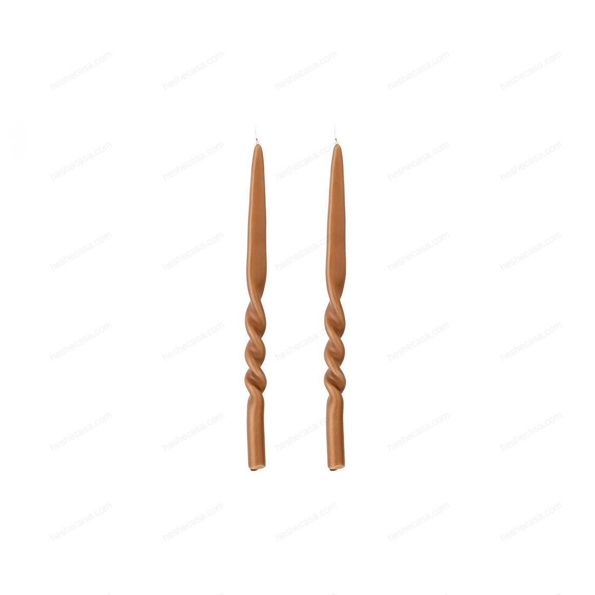 Twist Candle, Brown, Parafin香薰/蜡烛/烛台