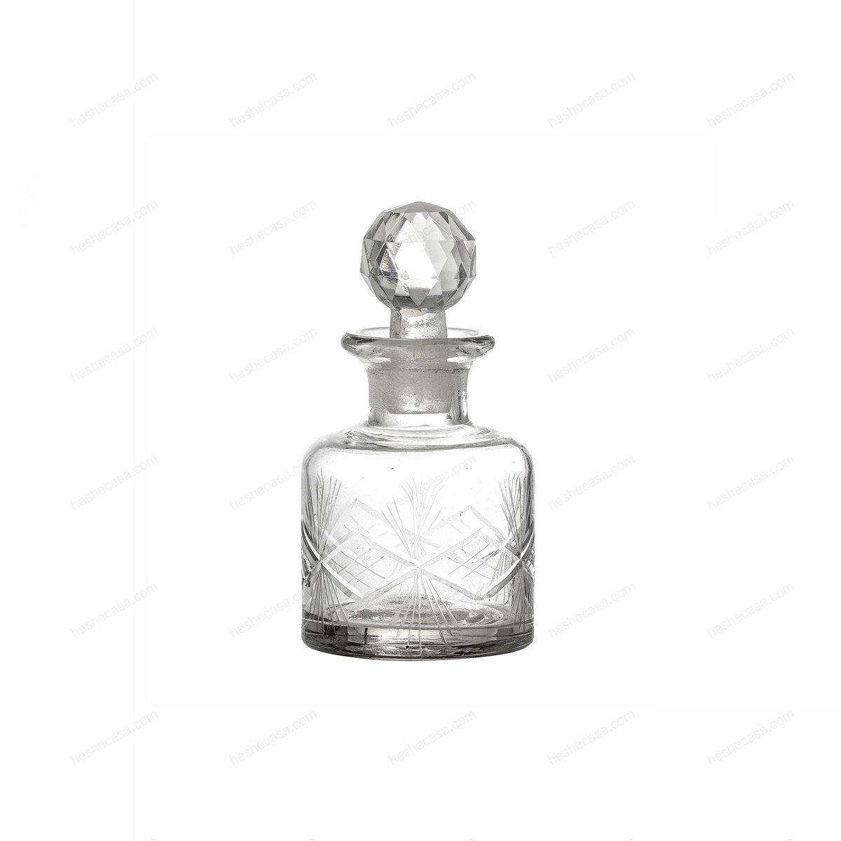 Halla Bottle WLid, Clear, Glass 收纳罐