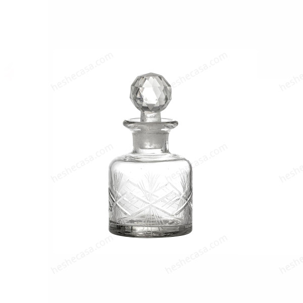 Halla Bottle WLid, Clear, Glass 收纳罐