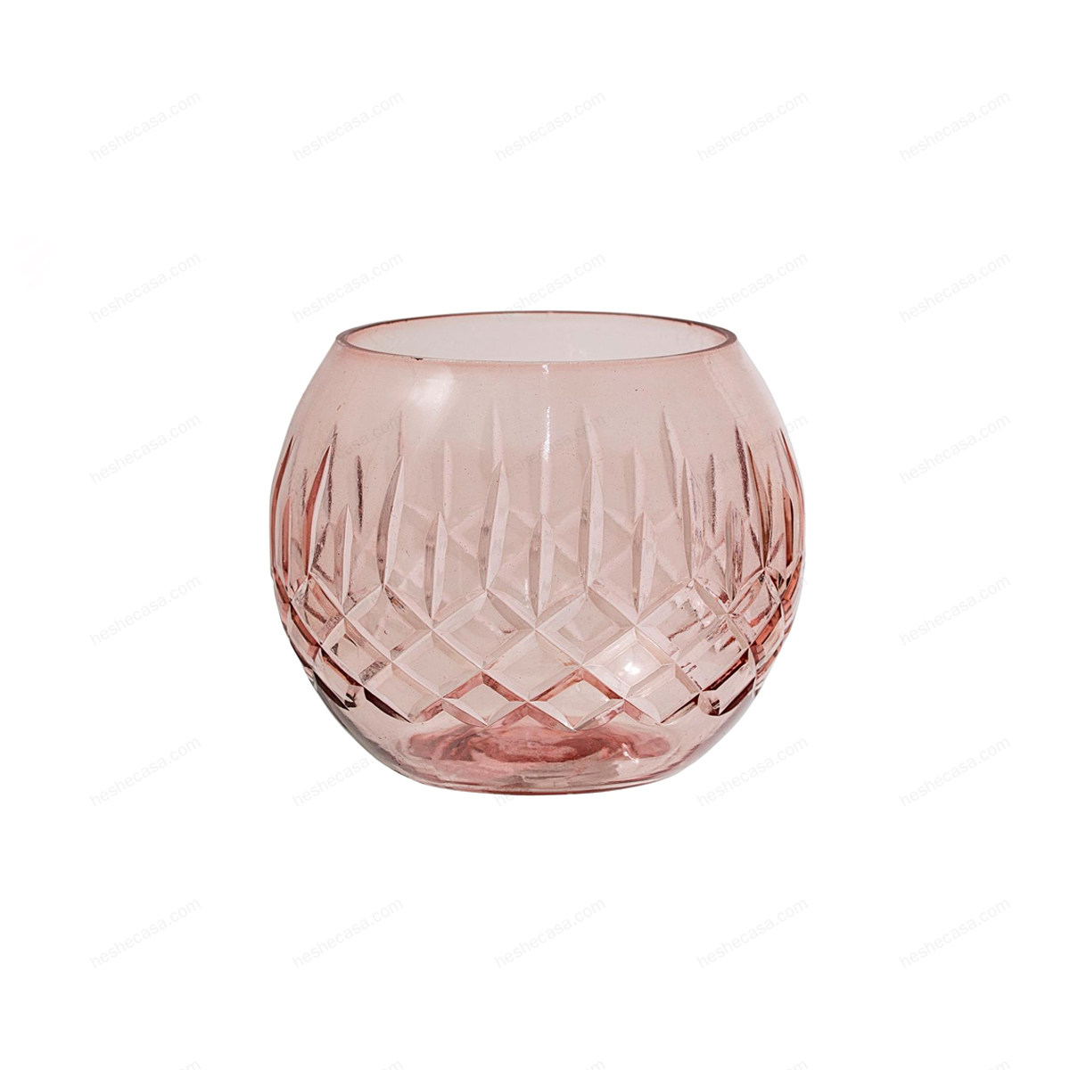 Netra Votive, Rose, Glass花瓶