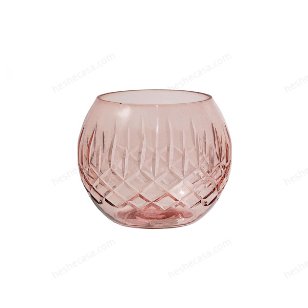 Netra Votive, Rose, Glass花瓶