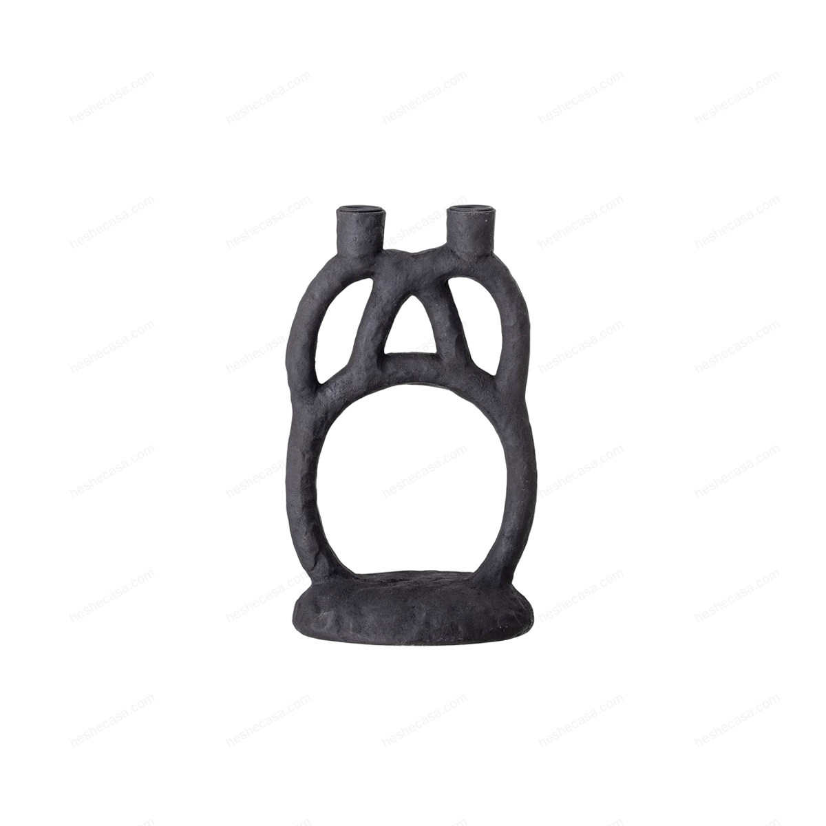 Ramina Candle Holder, Black, Polyresin香薰/蜡烛/烛台