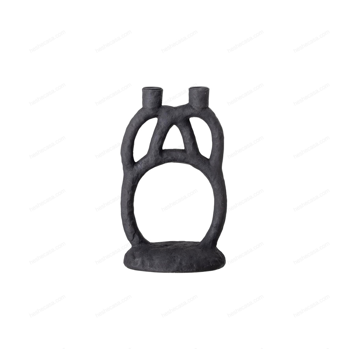 Ramina Candle Holder, Black, Polyresin香薰/蜡烛/烛台