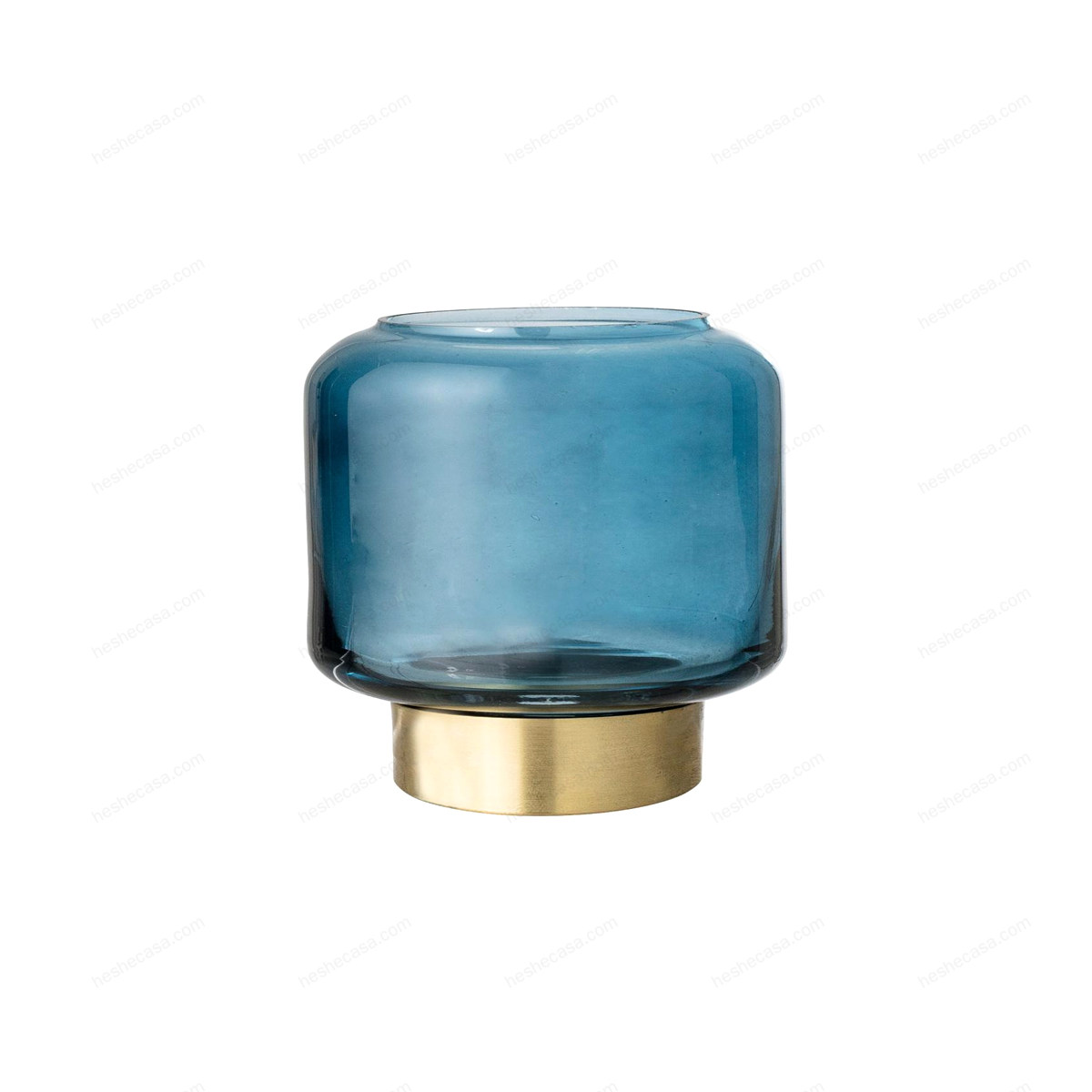 Rillo Votive, Blue, Glass花瓶