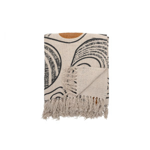 Giano Throw, Nature, Recycled Cotton 毯子
