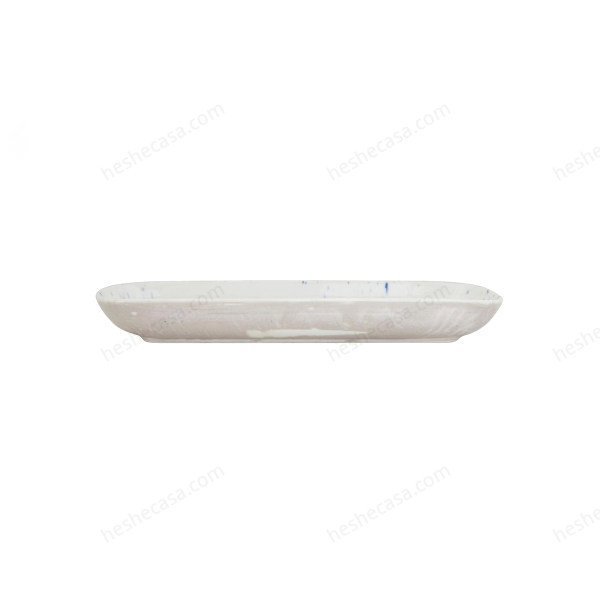 Heather Serving Plate, White, Stoneware 托盘