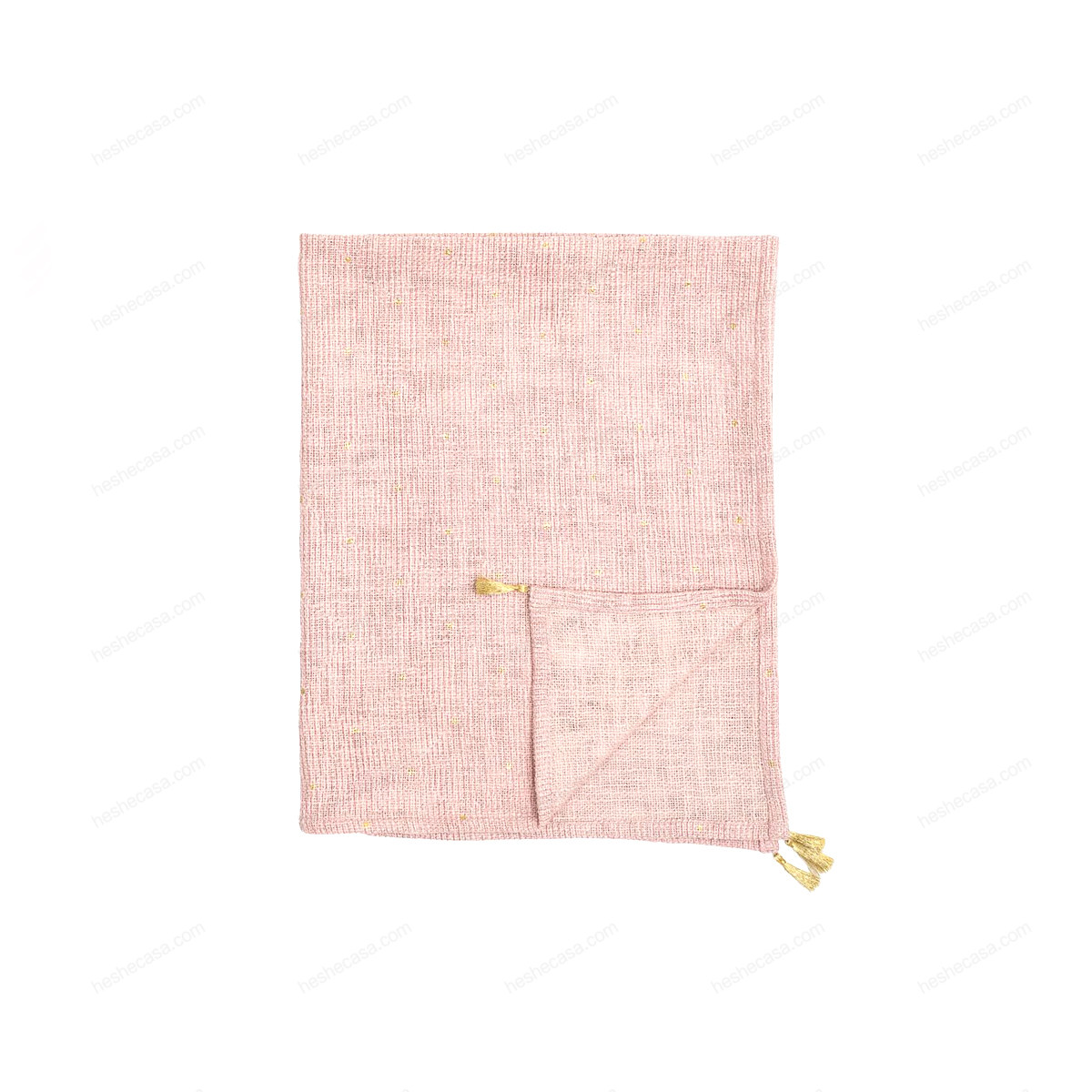 Balder Throw, Rose, Cotton 毯子