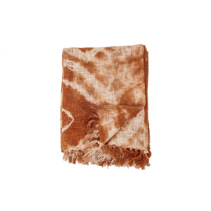 Ester Throw, Brown, Cotton 毯子