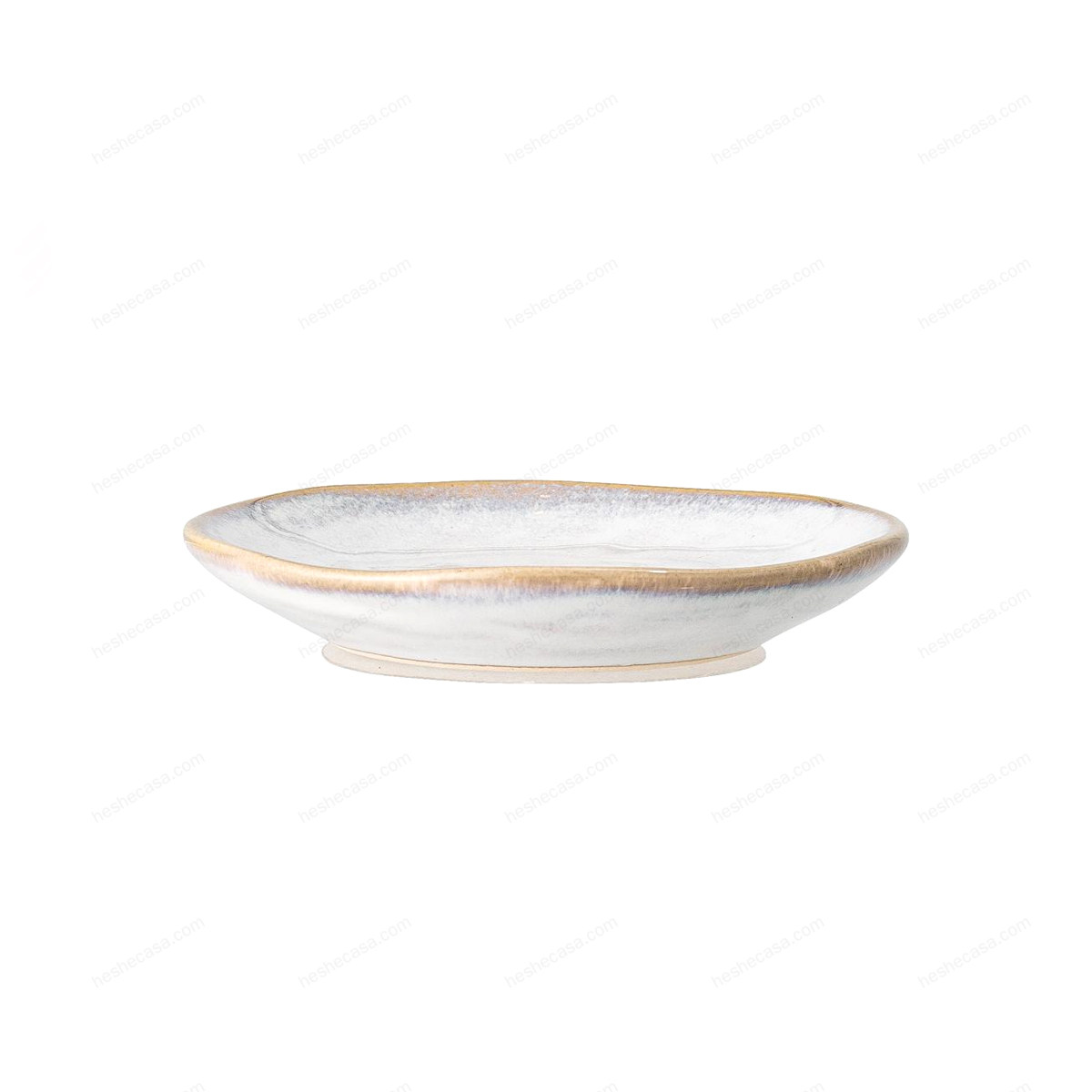 Iris Plate, White, Stoneware 盘子