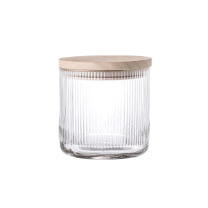 Hona Jar WLid, Clear, Glass 储物罐