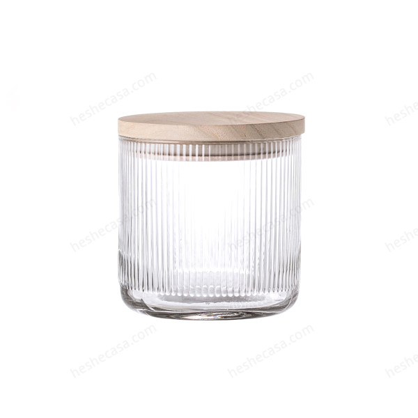 Hona Jar WLid, Clear, Glass 储物罐