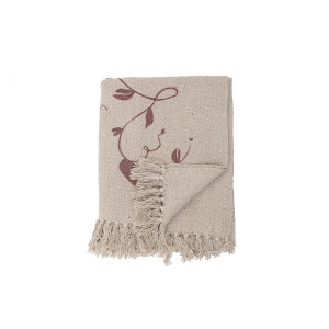 Faria Throw, Purple, Recycled Cotton 毯子