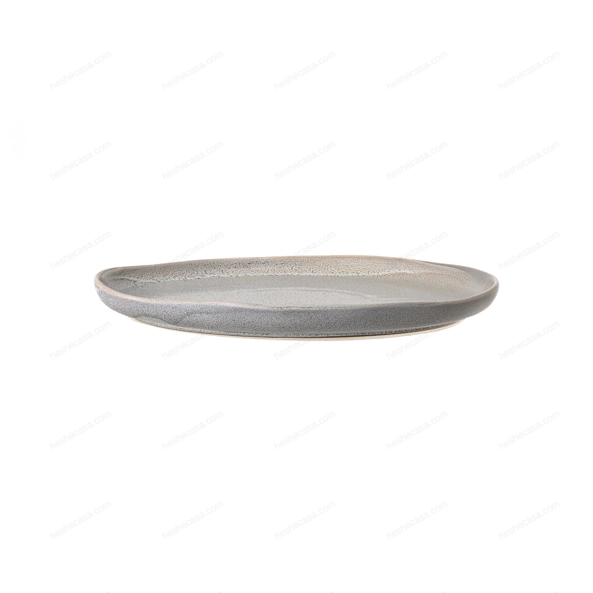Kendra Plate, Grey, Stoneware 托盘