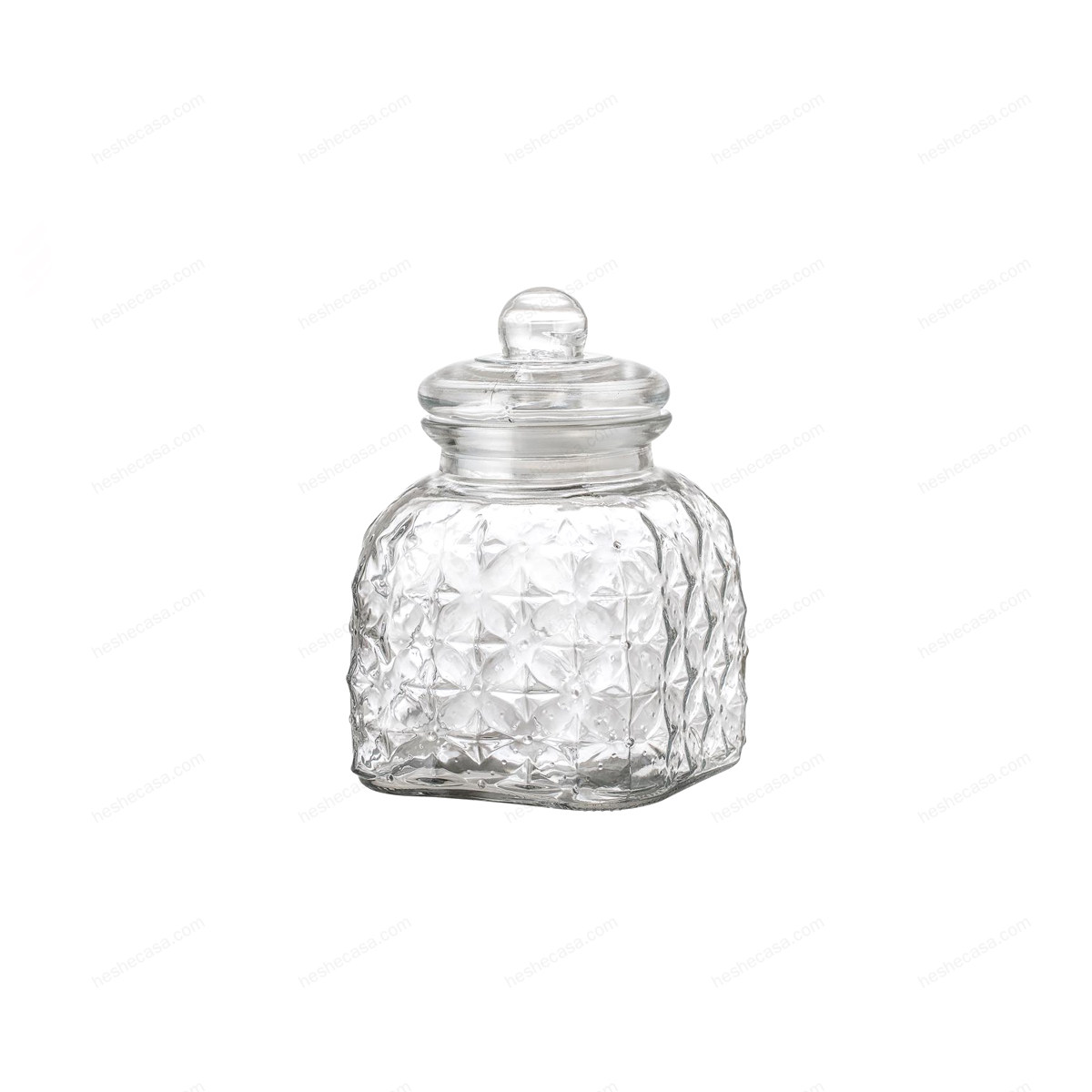 Muss Jar WLid, Clear, Glass 储物罐