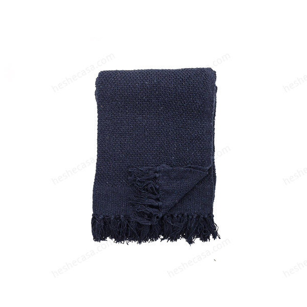 Linda Throw, Blue, Recycled Cotton 毯子