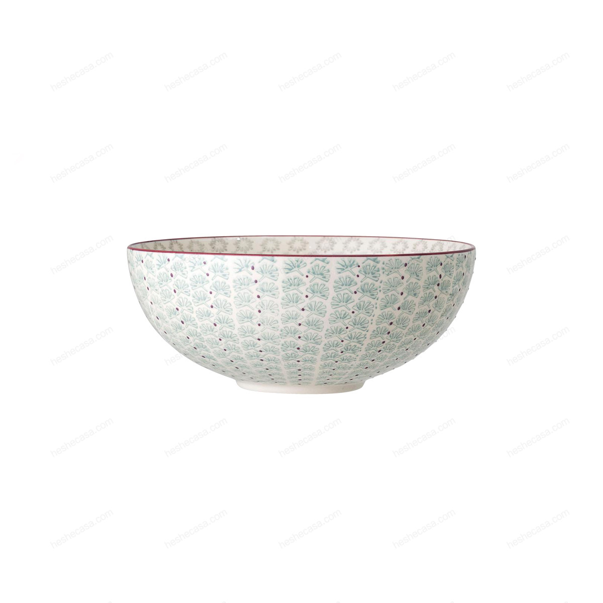 Maya Serving Bowl, Green, Stoneware 碗