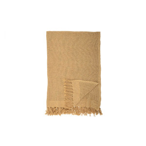 Hidayah Throw, Yellow, Recycled Cotton 毯子