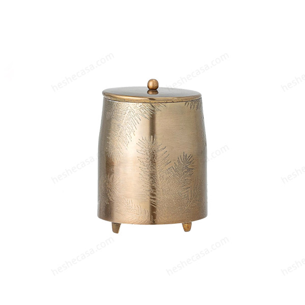Jolee Jar WLid, Brass, Stainless Steel 储物罐