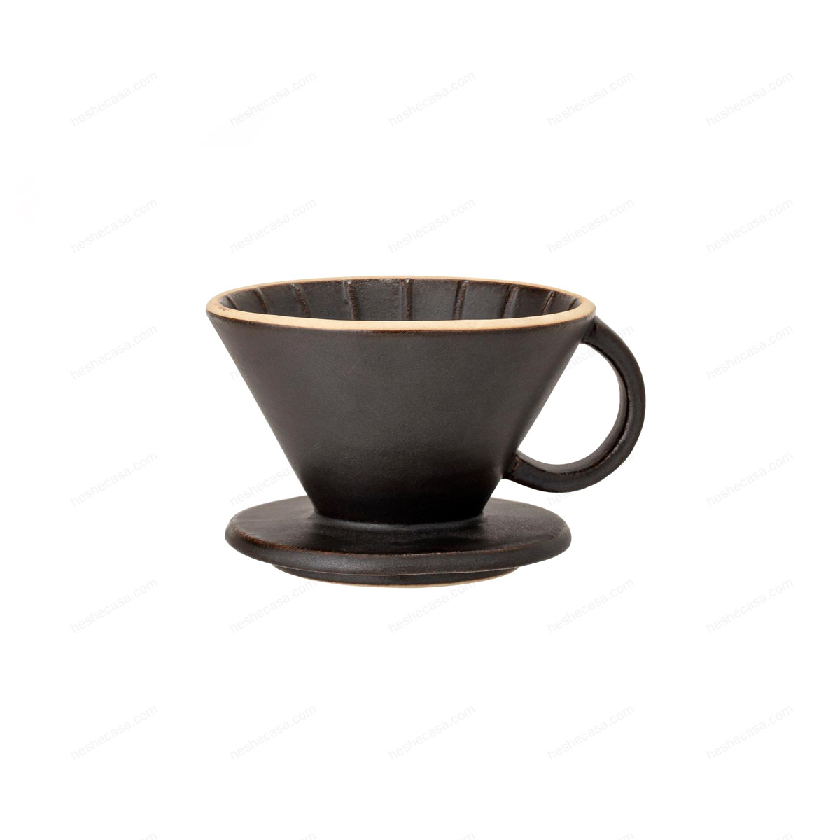 Leah Coffee Dripper, Black, Stoneware 咖啡杯