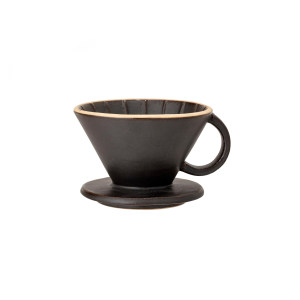 Leah Coffee Dripper, Black, Stoneware 咖啡杯
