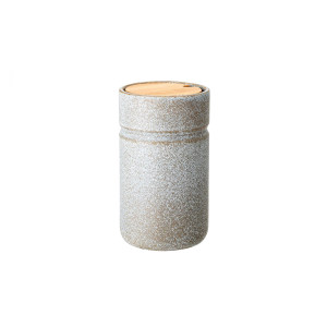 Kendra Jar WLid, Grey, Stoneware 储物罐