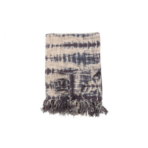 Geogina Throw, Grey, Cotton 毯子