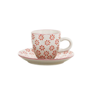 Susie Cup WSaucer, Yellow, Stoneware 茶杯