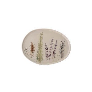 Bea Serving Plate, Nature, Stoneware 盘子