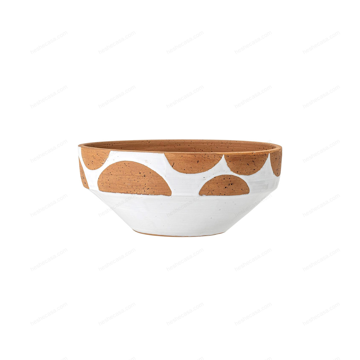 Avil Deco Bowl, White, Terracotta 碗