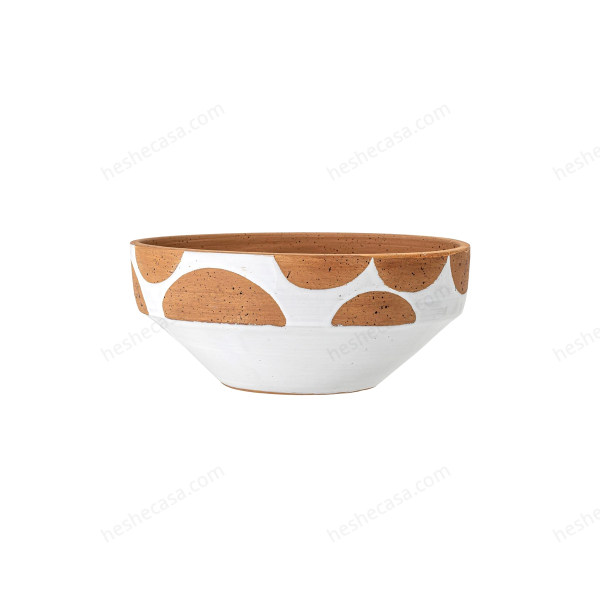 Avil Deco Bowl, White, Terracotta 碗