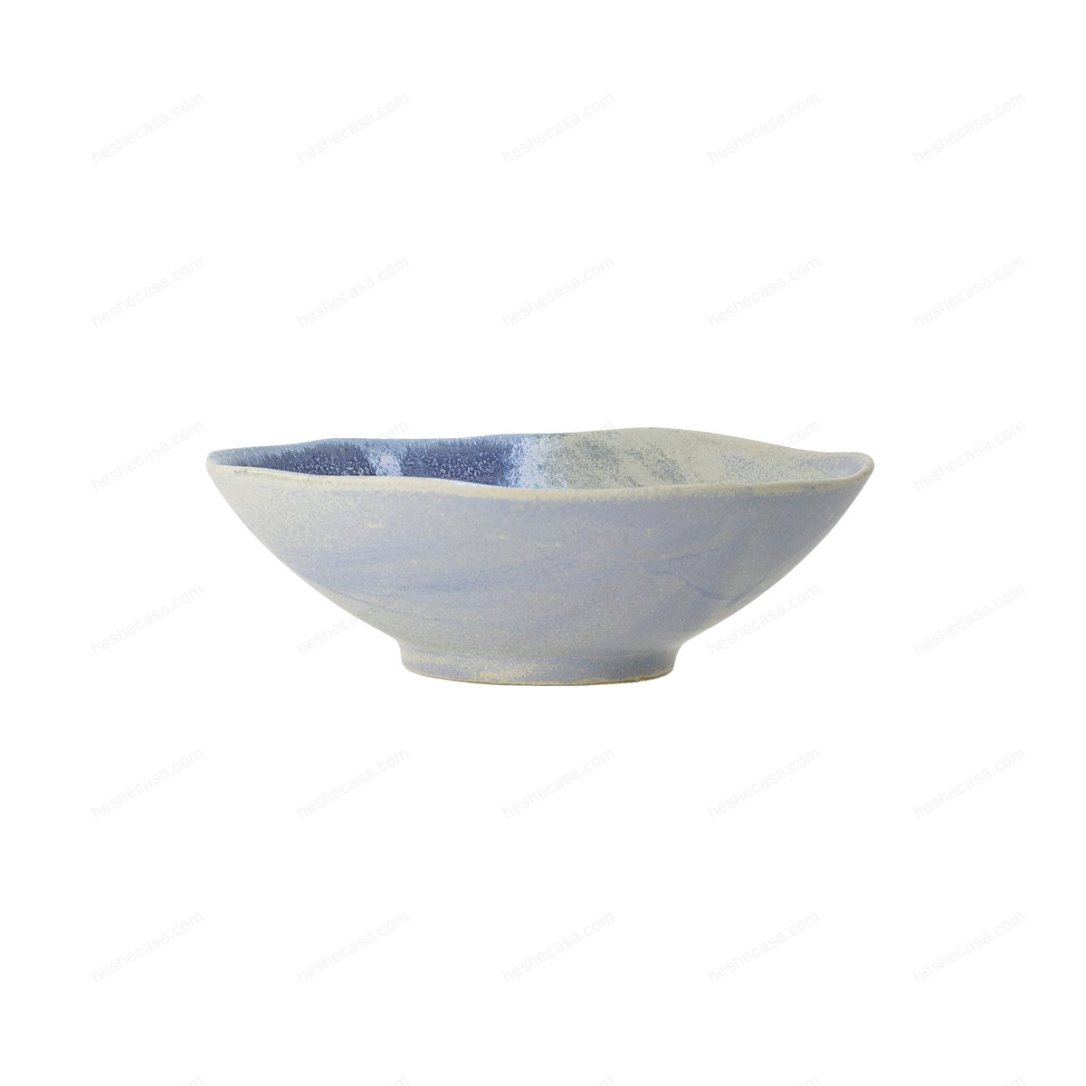 Aura Serving Bowl, Blue, Stoneware 碗