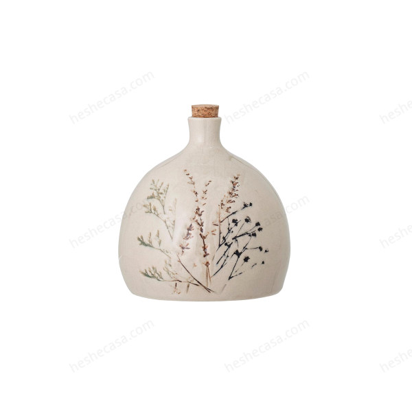 Bea Bottle WLid, Nature, Stoneware 水杯