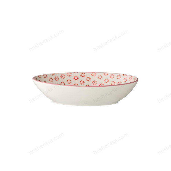 Susie Soup Plate, Red, Stoneware 汤碗