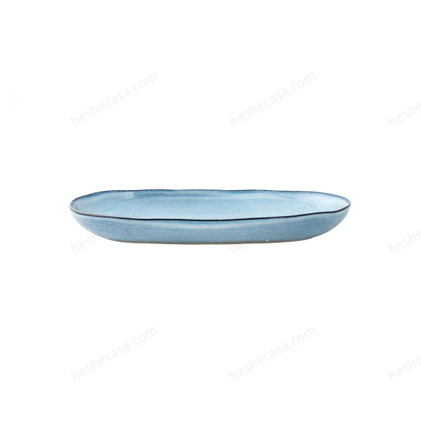 Sandrine Serving Plate, Blue, Stoneware 盘子