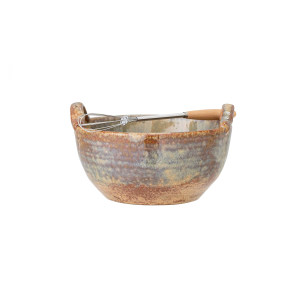 Dahlia Bowl WWhisk, Brown, Stoneware 碗