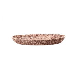 Columbine Serving Plate, Brown, Stoneware 盘子